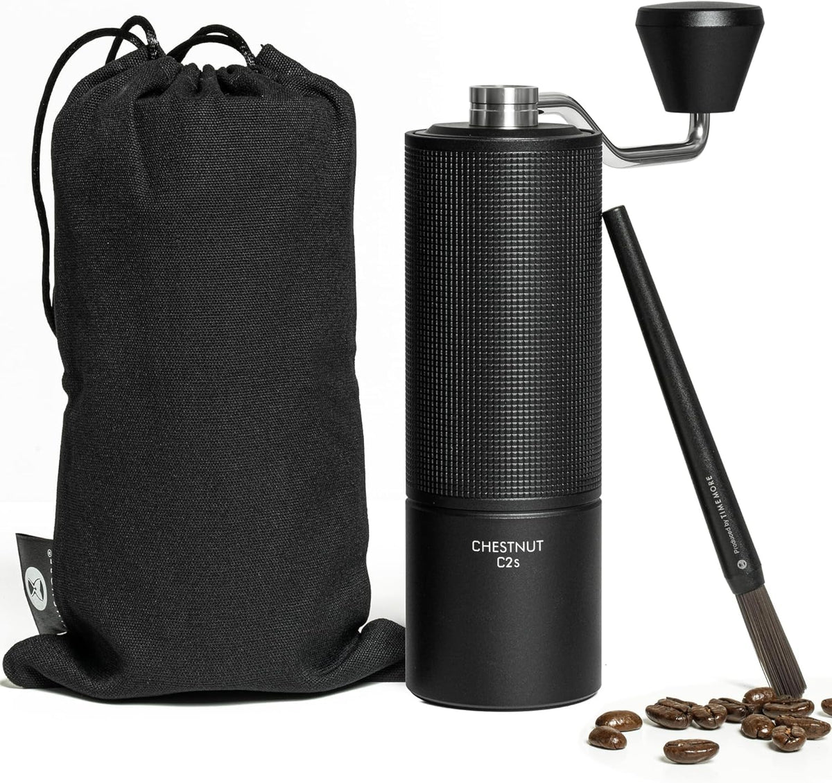 TIMEMORE Chestnut C2S con cuerpo metálico, diseño duradero para uso diario.