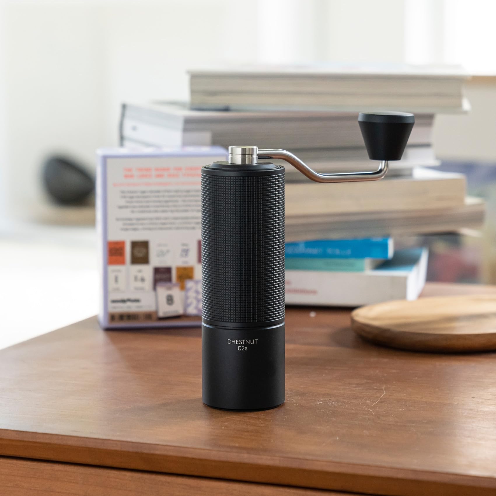 TIMEMORE Chestnut C2S, diseño portátil ideal para viajes y café al aire libre.