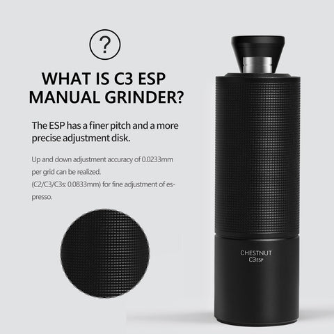 TIMEMORE Chestnut C3 ESP ergonomía compacta mejora el agarre.
