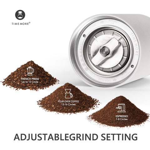 TIMEMORE Chestnut C3S Pro, 36 niveles de ajuste de molido para mayor precisión.