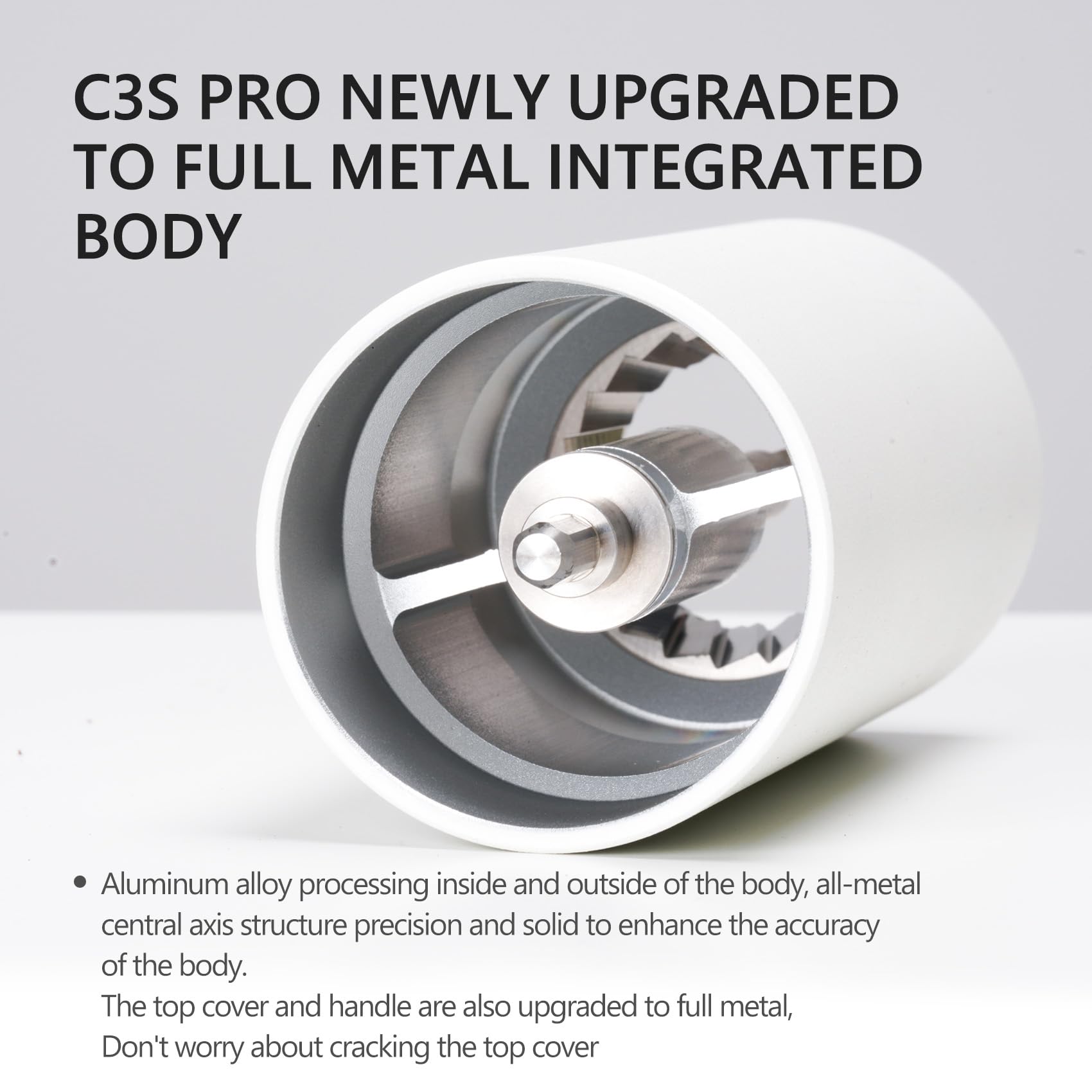 TIMEMORE Chestnut C3S Pro, cuerpo de aluminio, diseño duradero.