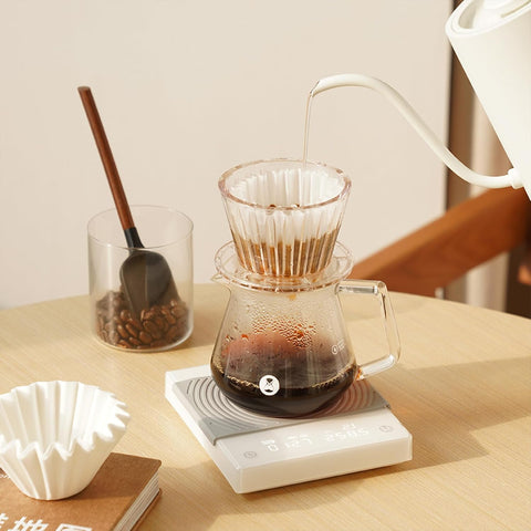 TIMEMORE Escala de Café Basic 2.0 tara y reinicio para mediciones limpias.