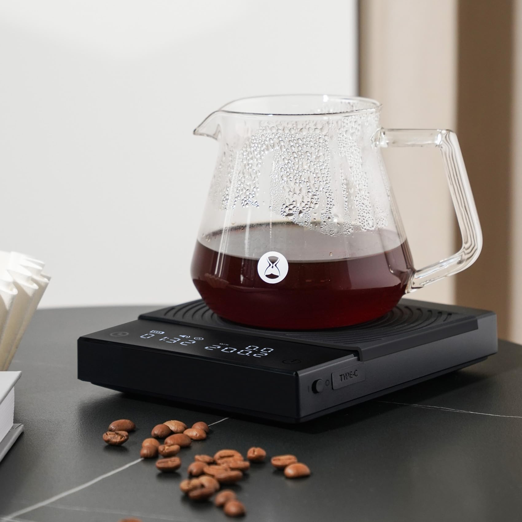 TIMEMORE Escala de Café Basic 2.0 tara y reset para ingredientes limpios
