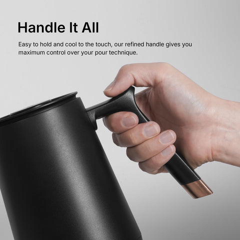 TIMEMORE hervidor cuello de ganso 600 ml – flujo preciso: vertido uniforme para extracción estable.