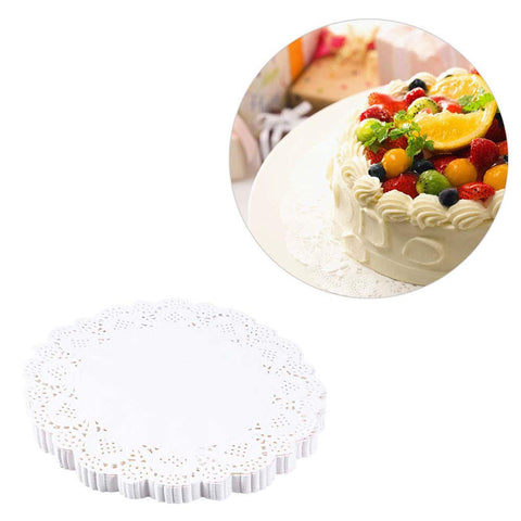 Tim&Lin encaje blanco redondo 10,5 pulgadas para catering.