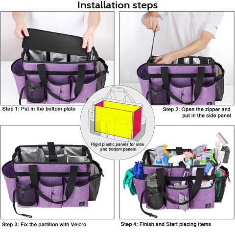 Timoxi bolsa limpieza dimensiones 14,6 x 7,9 x 10 pulgadas: gran capacidad.