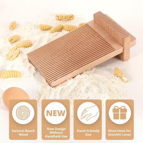 Gnocchi Tinada para uso con una mano, facilita trabajar con una sola mano.