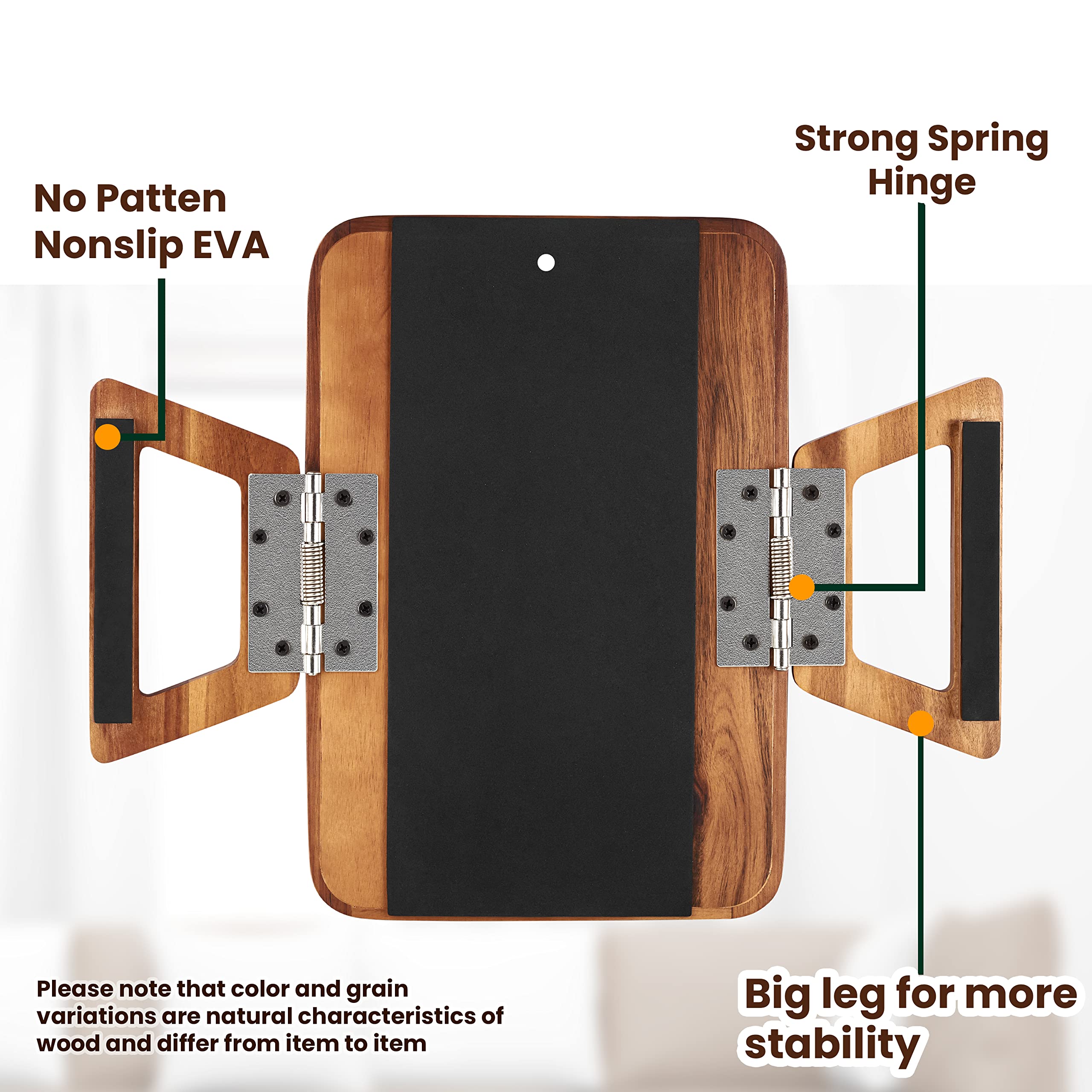 Patas plegables de Tinamo para almacenamiento cómodo.