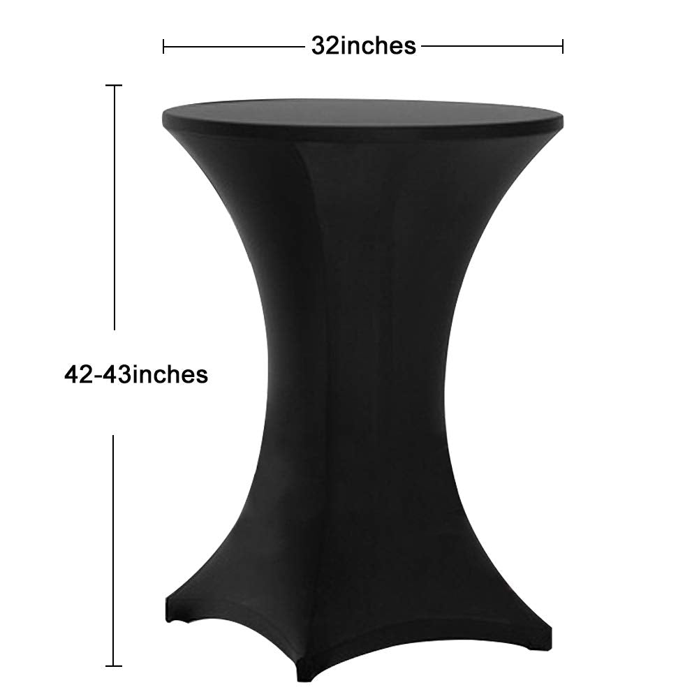 Fundas elásticas Tina's para mesa alta, lavado fácil y reutilizables para eventos.
