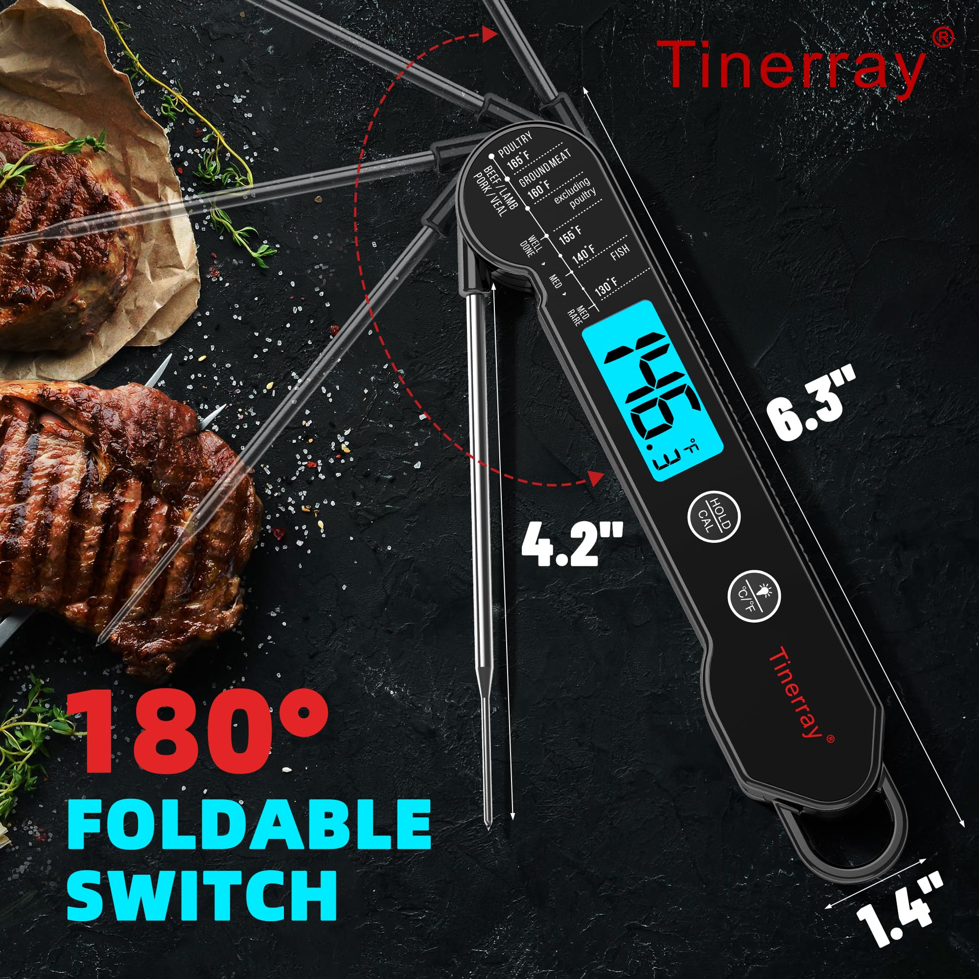 Diseño magnético de Tinerray para almacenamiento compacto en la nevera