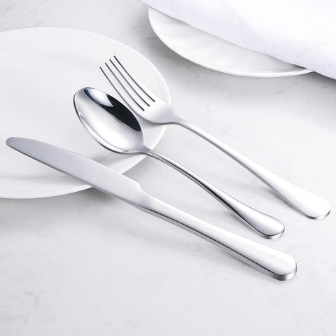 TININA cubiertos con peso ergonómico para equilibrio cómodo al comer.