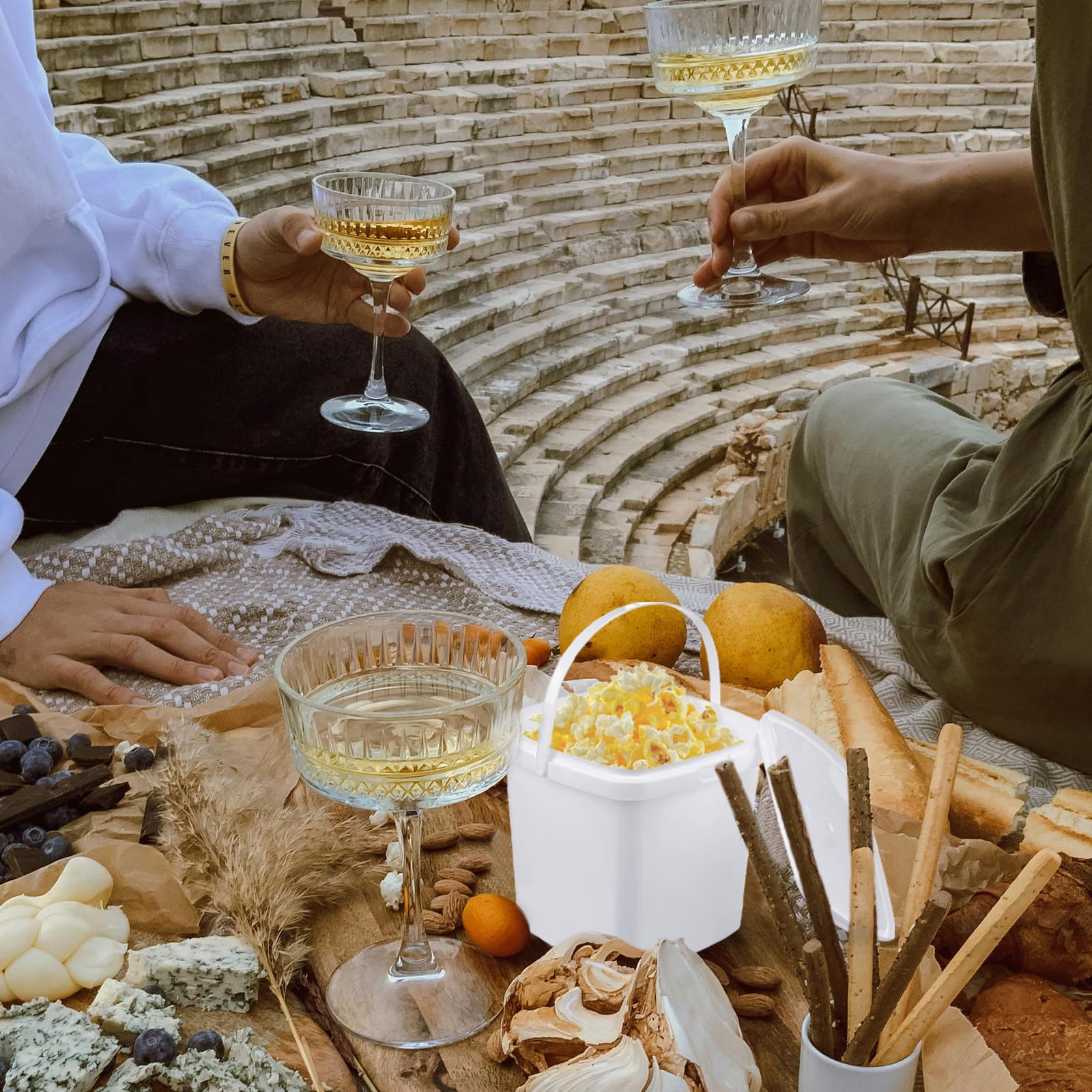 TINSKY recipientes de plástico duraderos, reutilizables para aperitivos y postres.