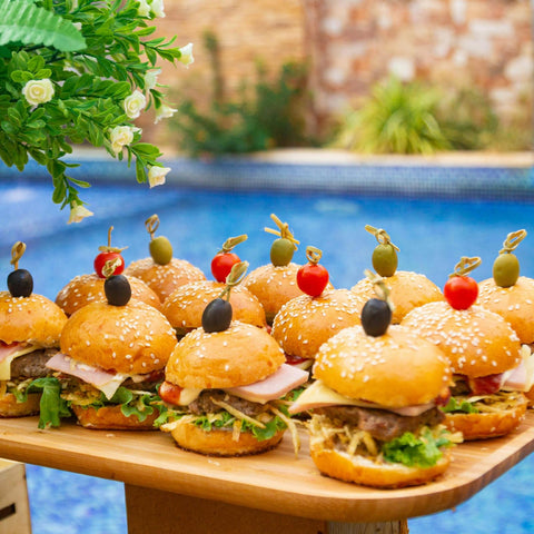 Pinchos de bambú de 4-13 pulgadas que aportan robustez a tus tapas.