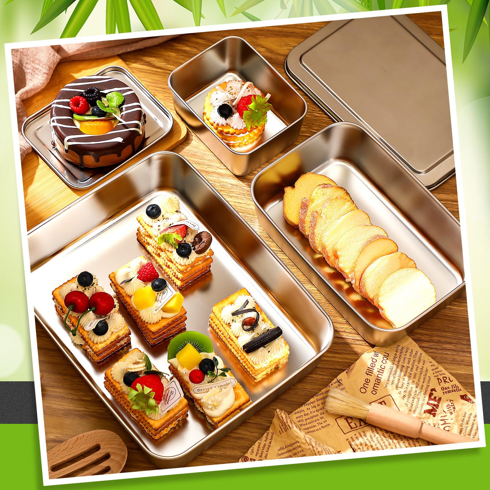 Tioncy, bandejas con tapas para cocinar pescados, verduras y carnes