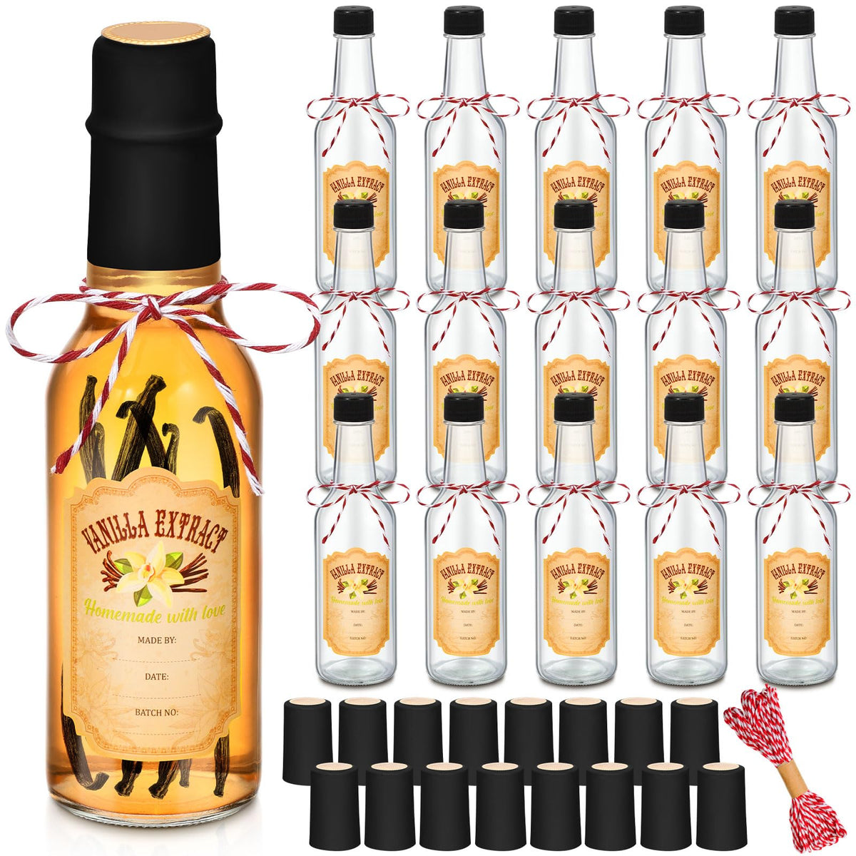 Tioncy botellas vainilla 3oz frontal, ideal para regalos caseros