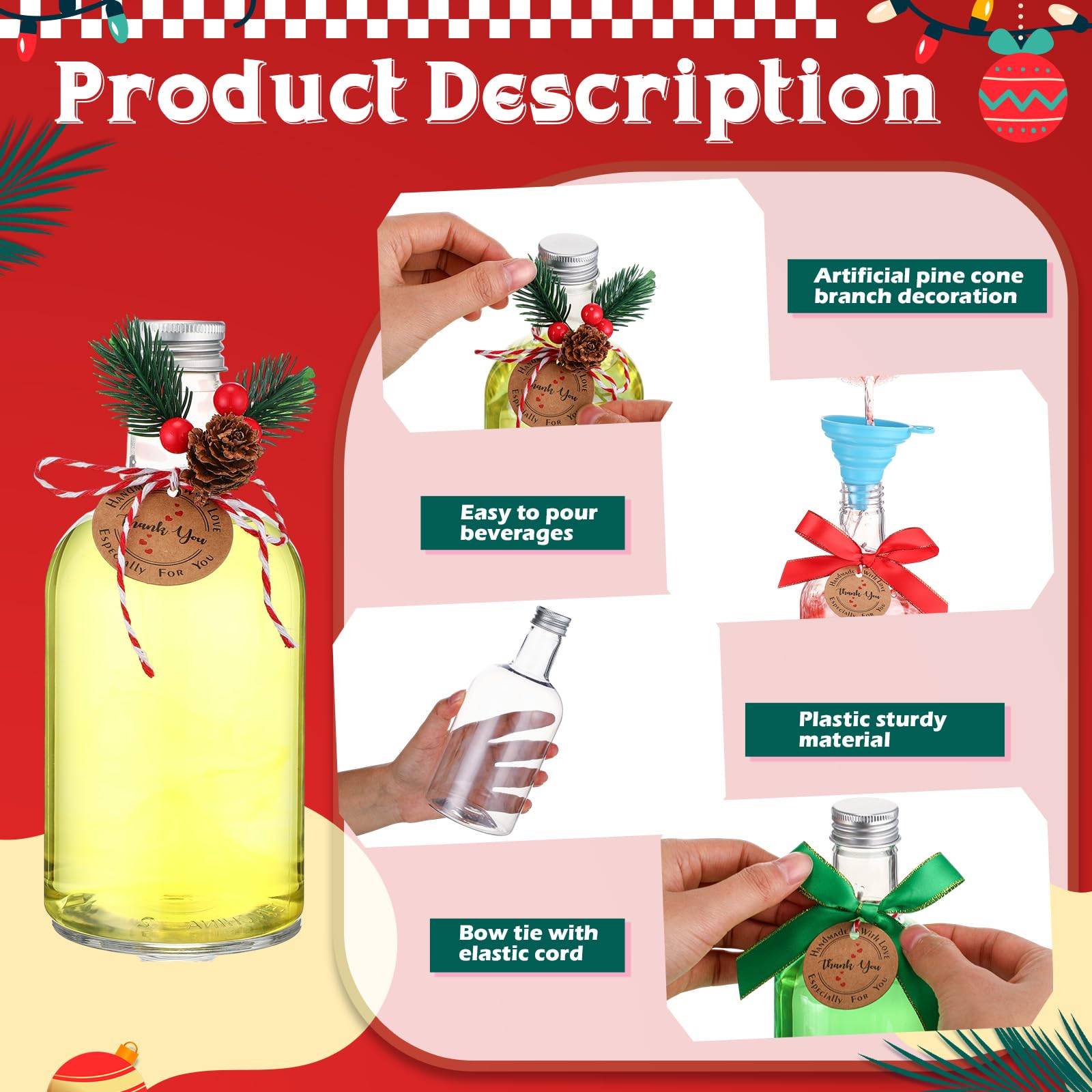 Cintas doradas Tioncy para decorar botellas y paquetes.