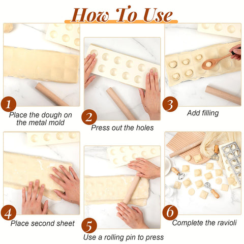 Cortadores molde ravioli Tioncy para crear ravioles uniformes.