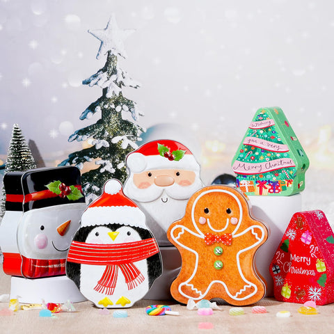 Tioncy lata Navidad árbol 2, diseño festivo para almacenamiento elegante.