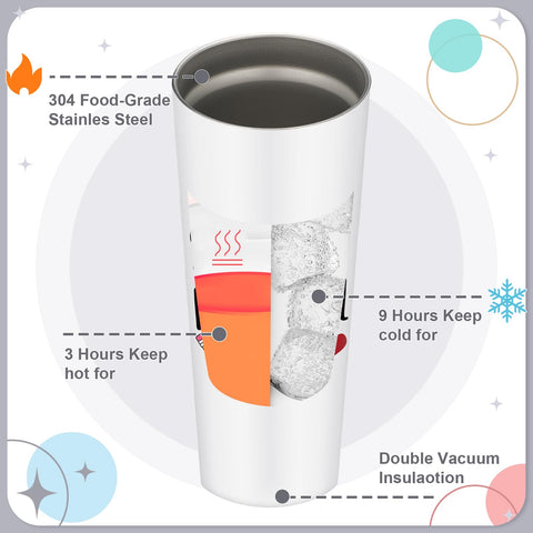 Vaso aislante Tioncy mantiene bebidas a temperatura estable