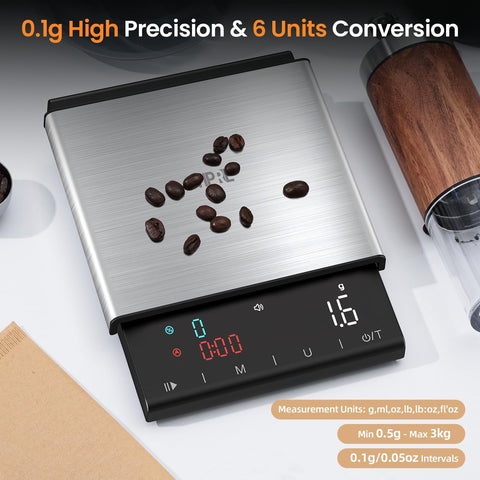 TIPRE Balanza de precisión 0,1 g para extracción controlada.