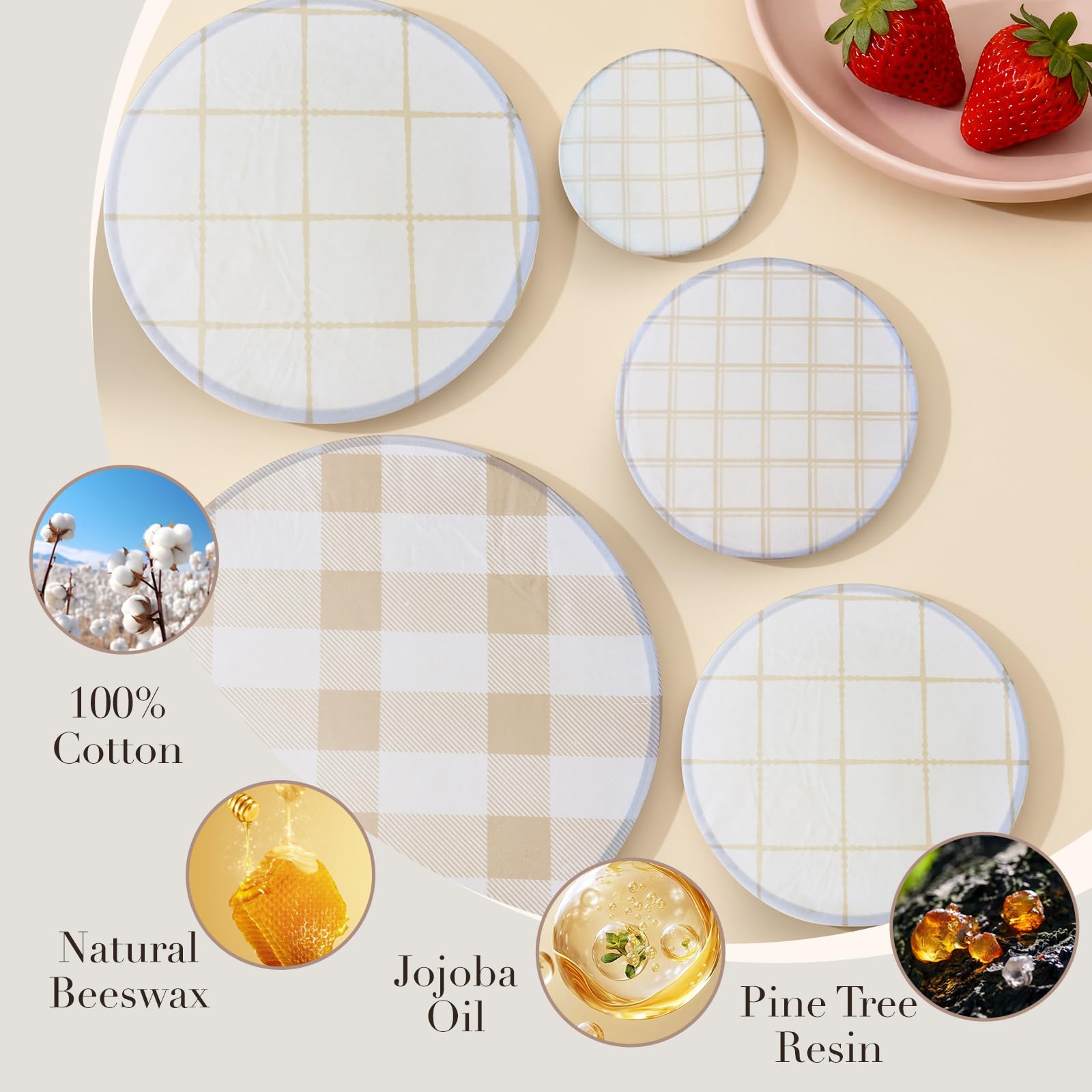 Tirphy cubiertas para uso diario en la cocina para sobras o pan