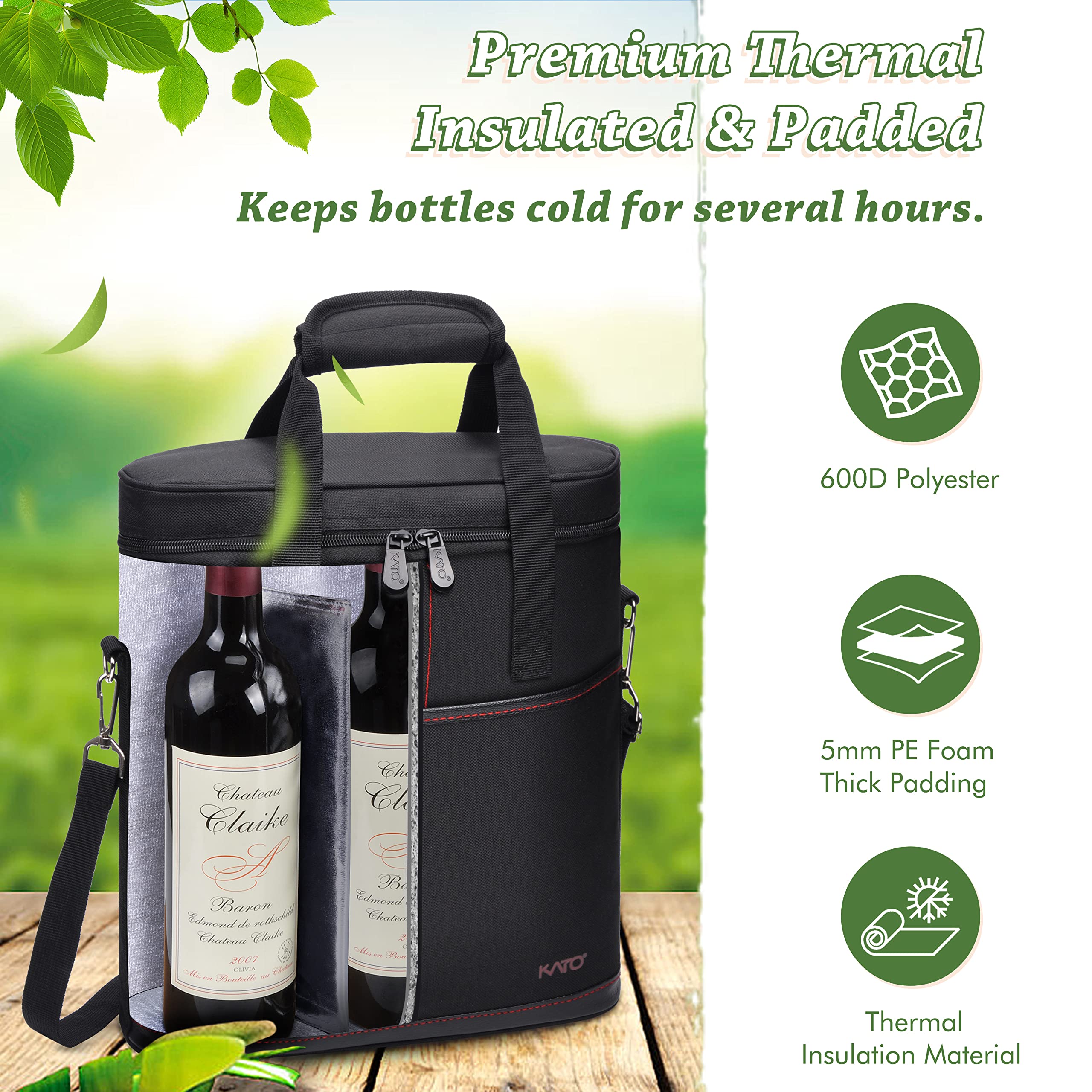 Tirrinia diseño elegante ideal como regalo de vino.