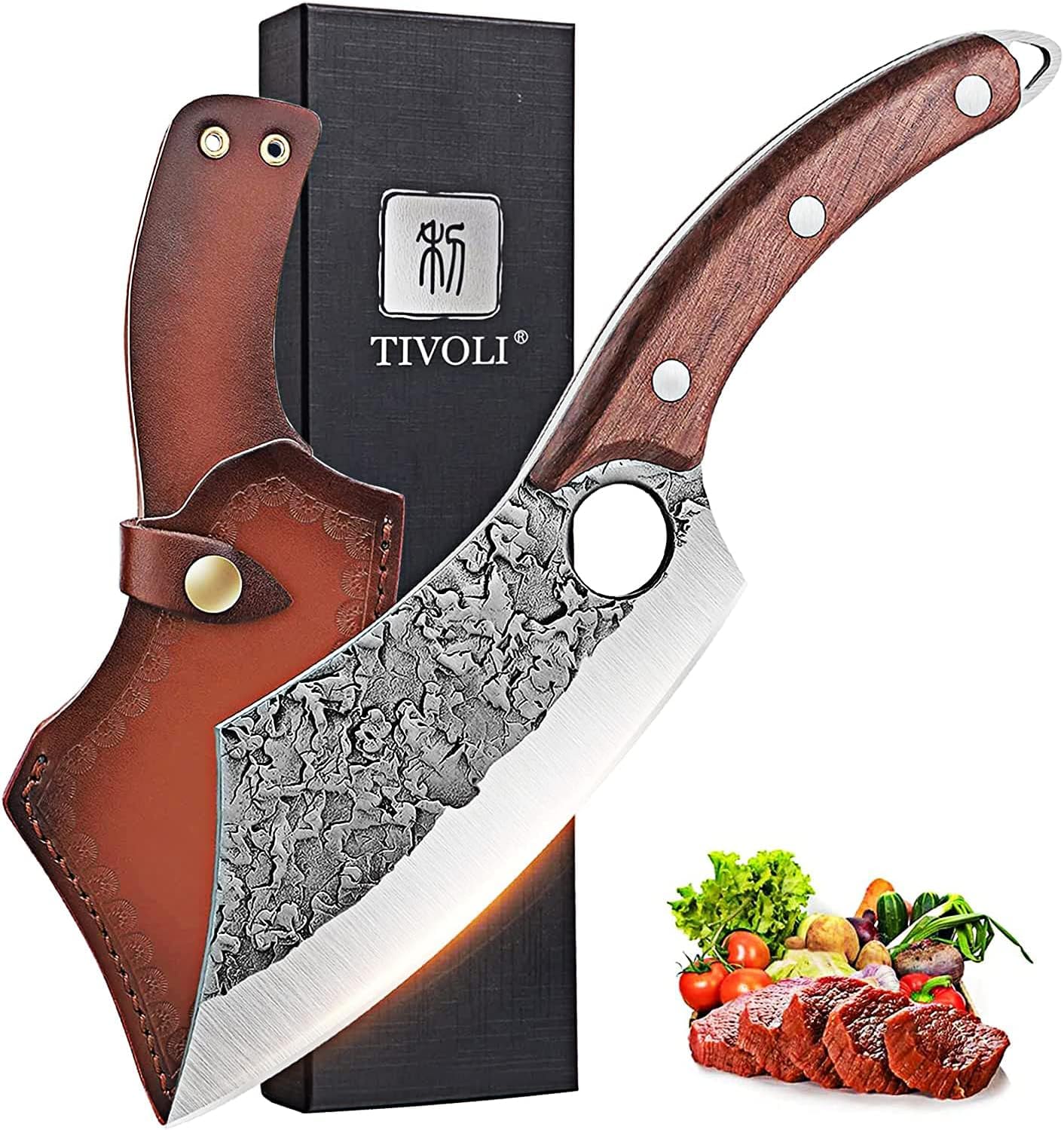 Cuchillo carnicero TIVOLI con hoja forjada para cortes precisos