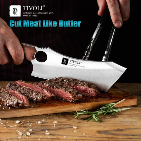 Cuchillo carnicero Tivoli con mango ergonómico para uso cómodo en la cocina