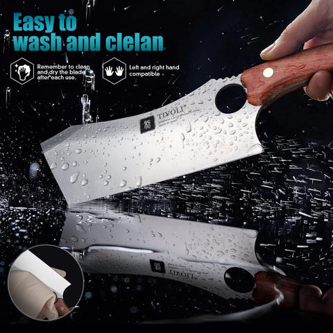 Cuchillo carnicero Tivoli para camping exterior, ideal para asados al aire libre