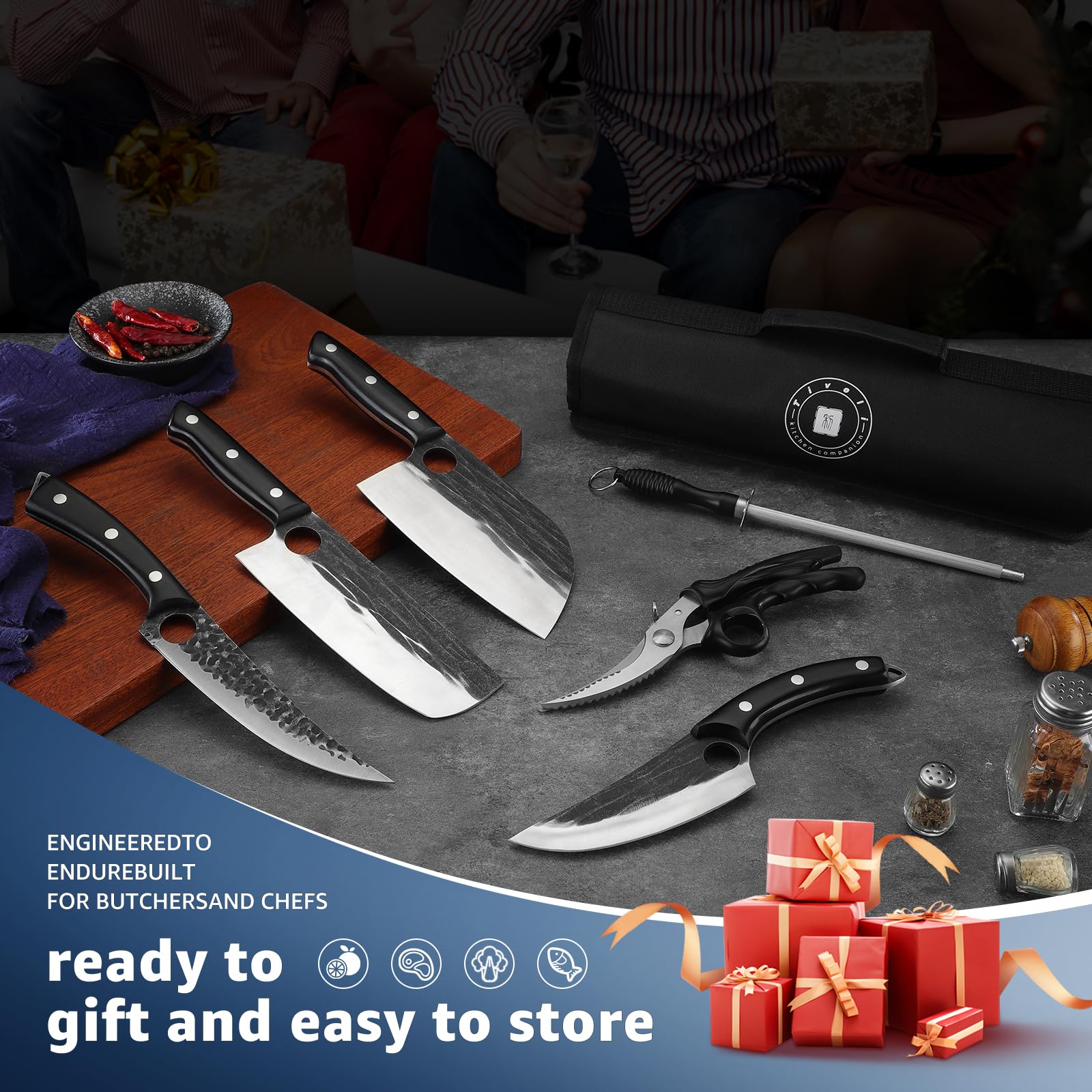 Cuchillo filete Tivoli para despiece suave
