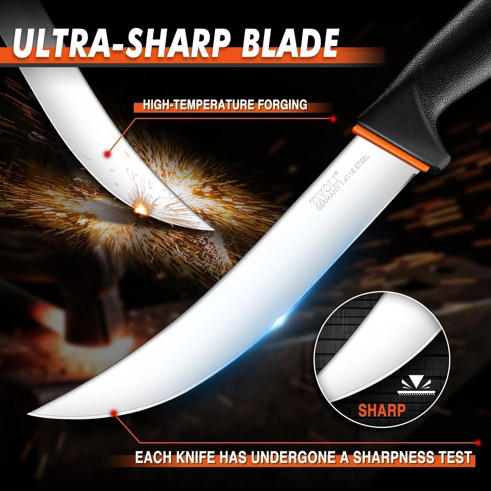Cuchillo rebanador TIVOLI de 10 pulgadas, lonchas uniformes.