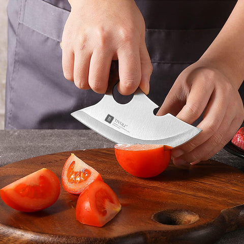 Corte preciso de carnes, verduras y frutas con Ulu TIVOLI.