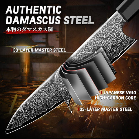 TIVOLI cuchillo de chef, filo afilado para cortes rápidos y precisos.