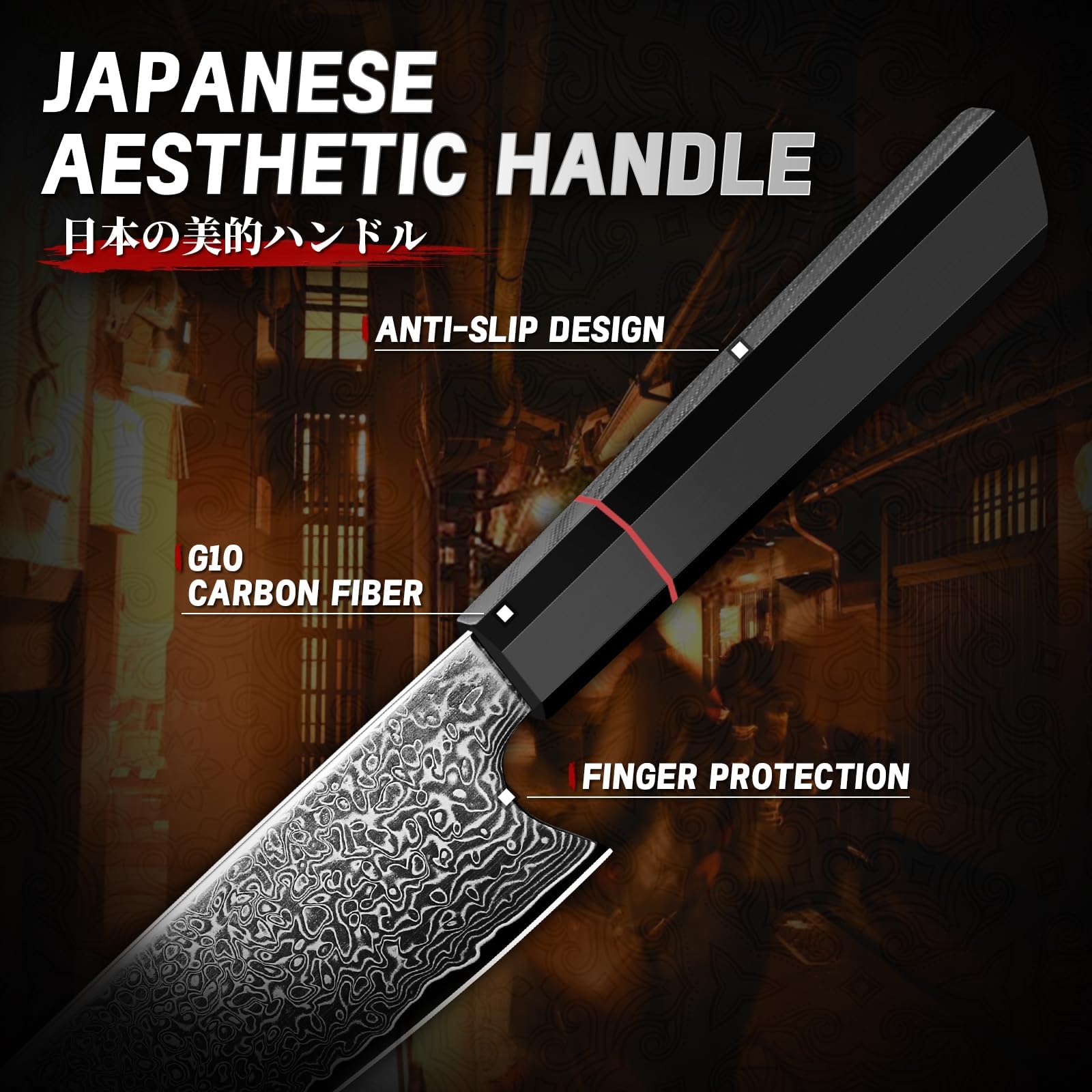 TIVOLI cuchillo Kiritsuke, precisión para rebanadas finas.