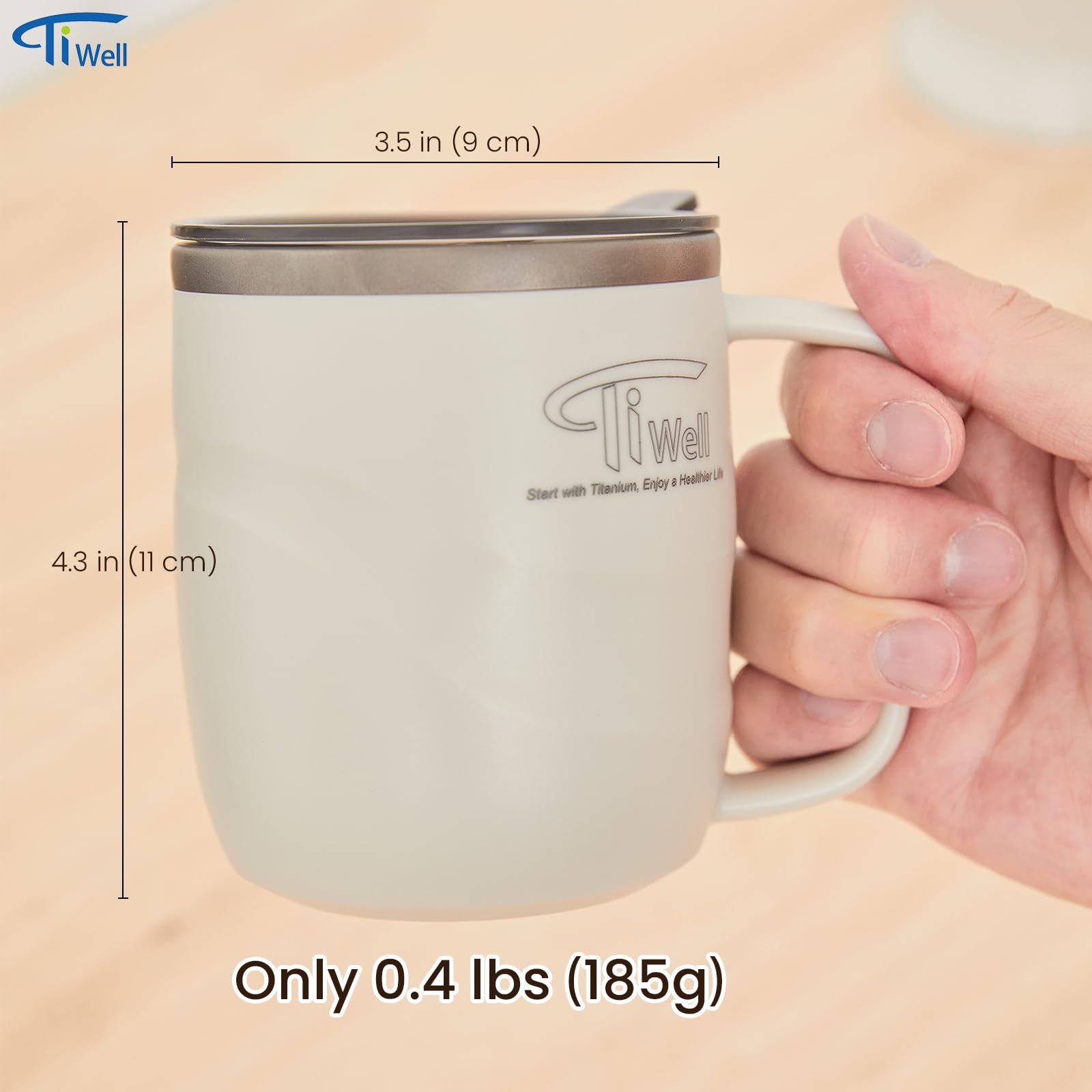 TiWell mango ergonómico facilita agarre y limpieza.