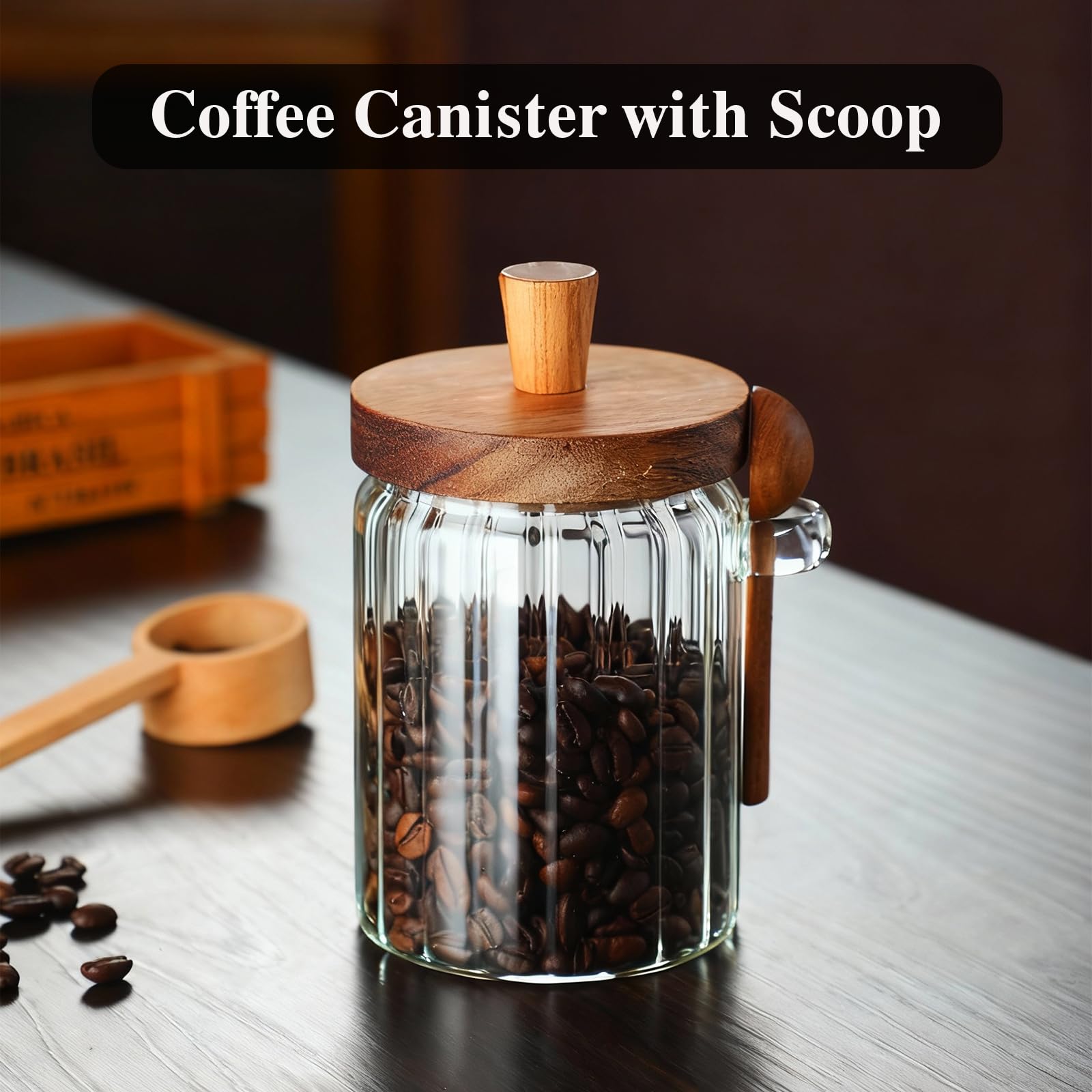 TIWPAJS frasco cafe con tapa de silicona para frescura.