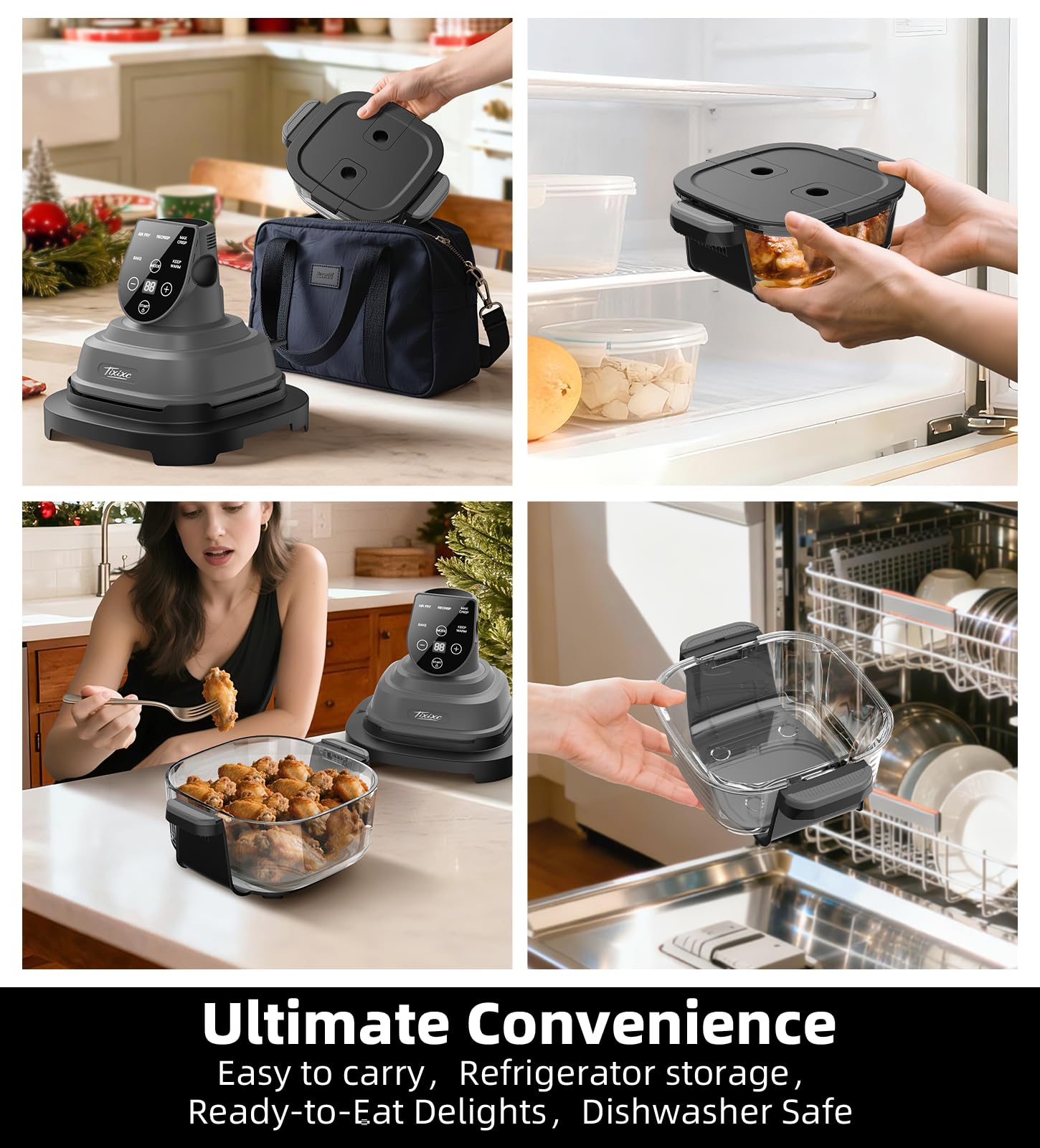 Tixixc Almacenamiento anidado, ahorro de espacio en la cocina.