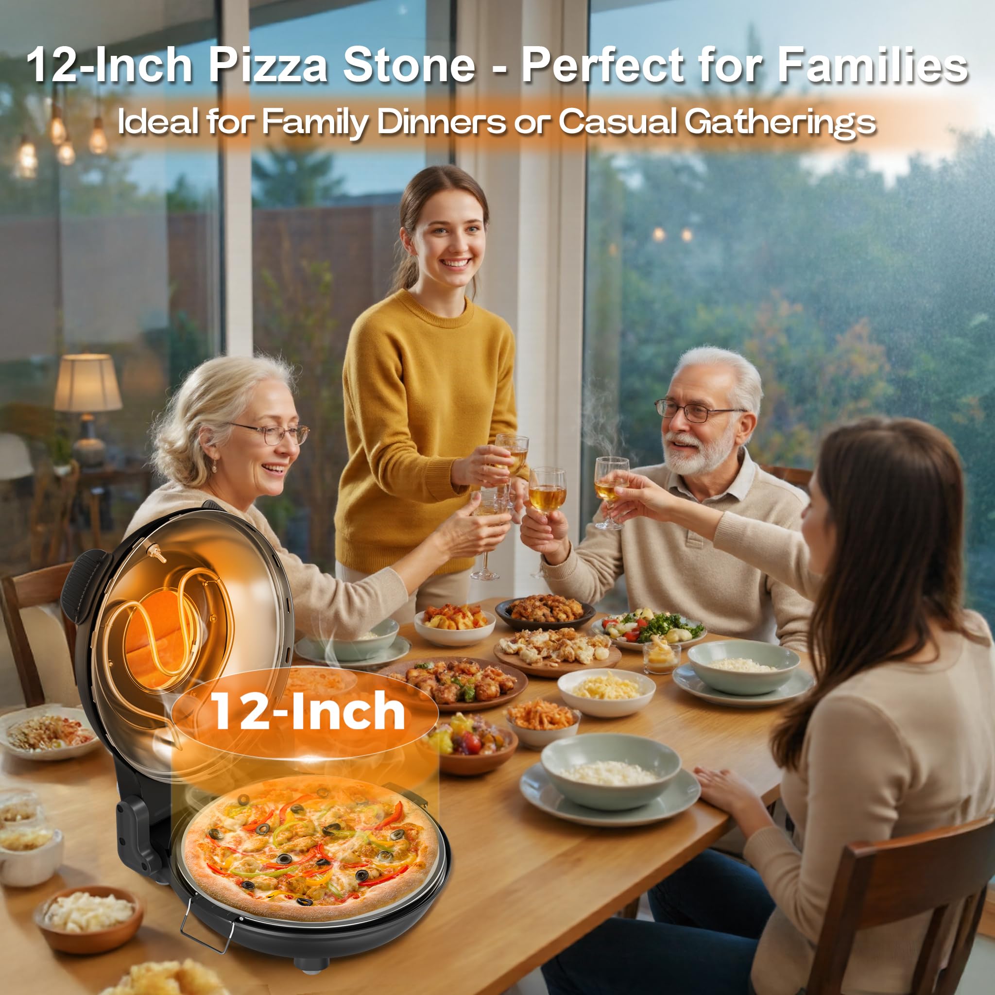 Accesorios completos de Tixixc para preparar y servir pizzas.
