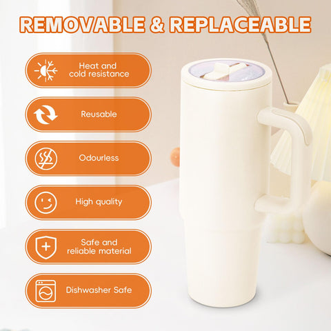 TIZHJOZI material plastico BPA libre para Stanley Quencher de 30 onzas, uso diario seguro.