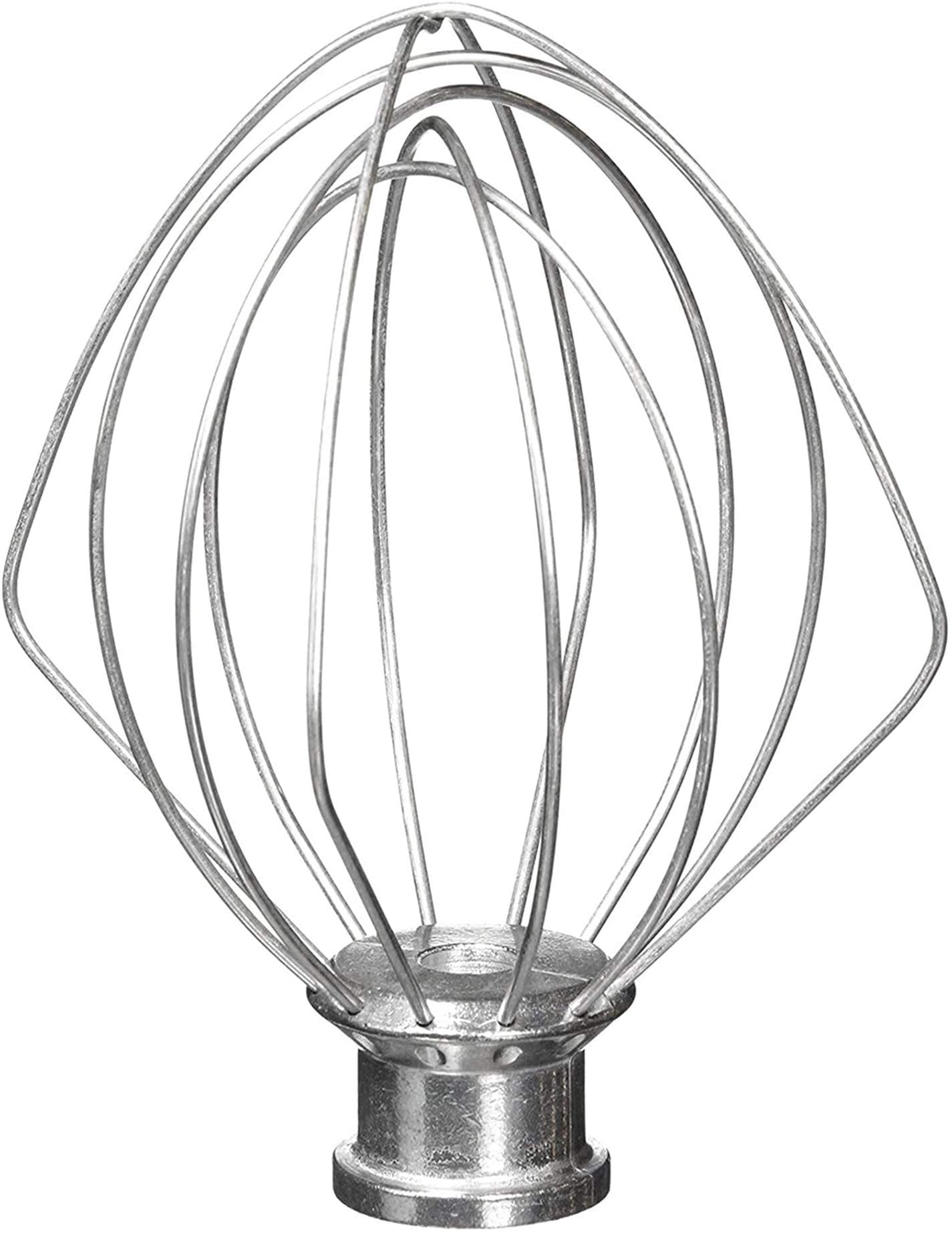 Batidor de seis hilos de TIZZE para KitchenAid con cabeza inclinable, ideal para crema batida esponjosa
