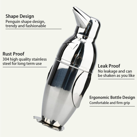 Acabado en acero inoxidable brillante de TJ Penguin para durabilidad