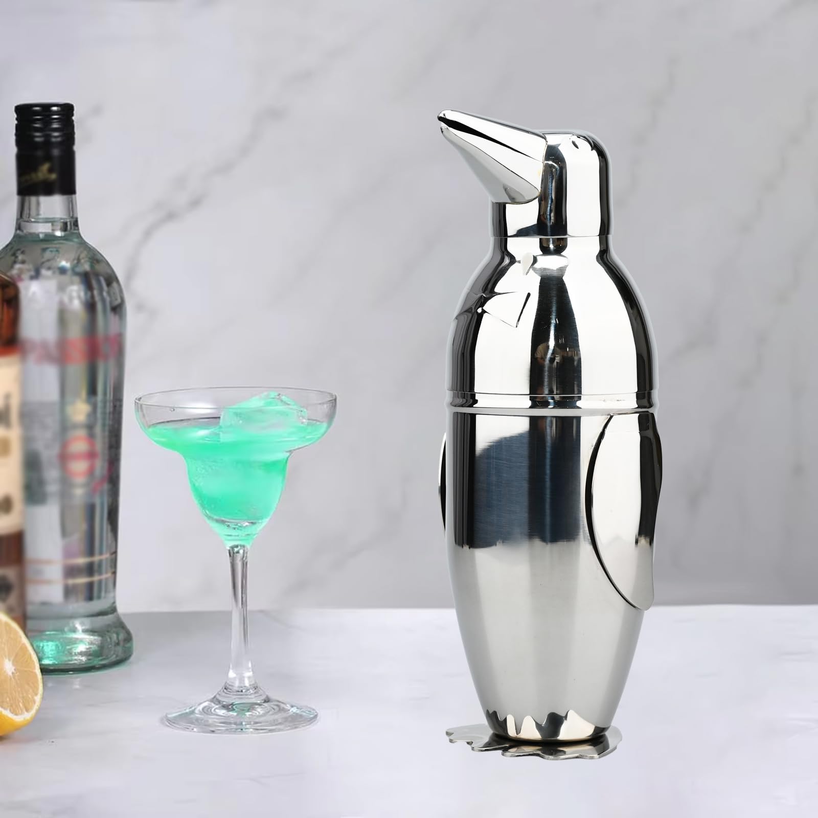 Estilo deco vintage que realza la barra TJ Penguin