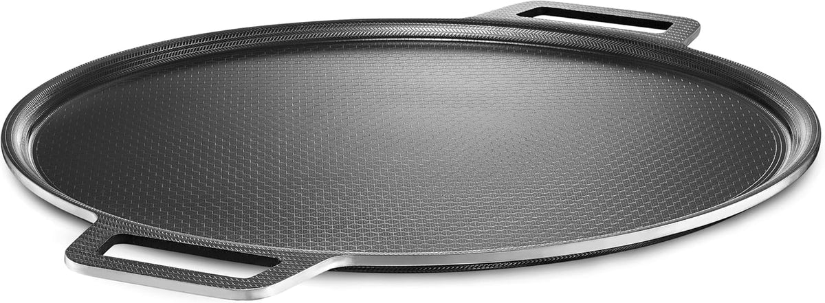 TJCYGO pizza steel 14 pulgadas, superficie antiadherente para pizza crujiente y limpieza sencilla.