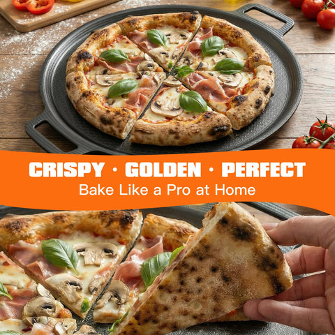TJCYGO pizza steel ideal para noches de pizza familiar.
