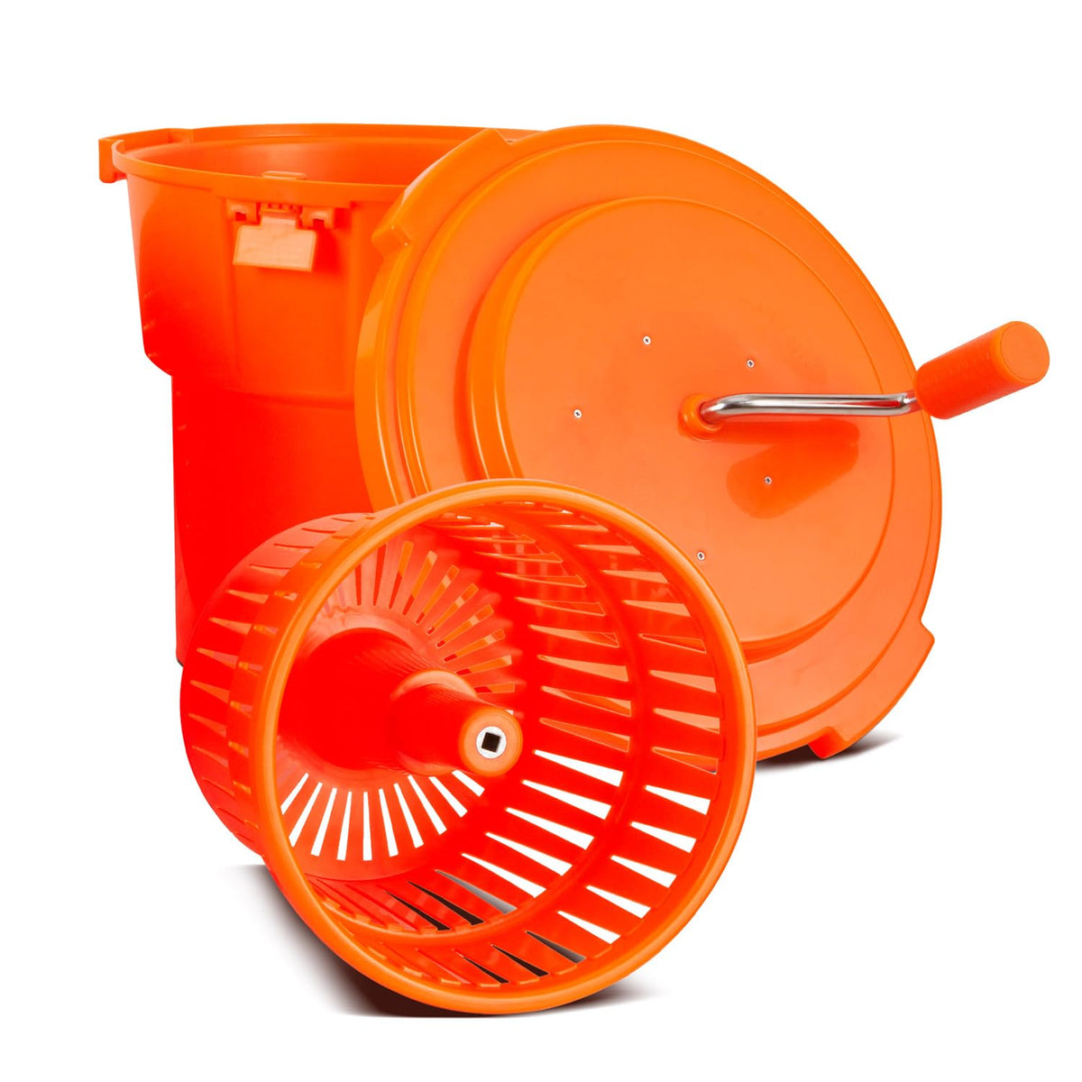 TK Tartle Kitchen spinner de ensaladas, capacidad para 5 galones, ideal para grandes lotes.