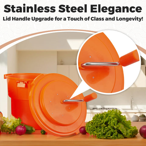 TK Tartle Kitchen spinner con mecanismo de aluminio para uso diario.