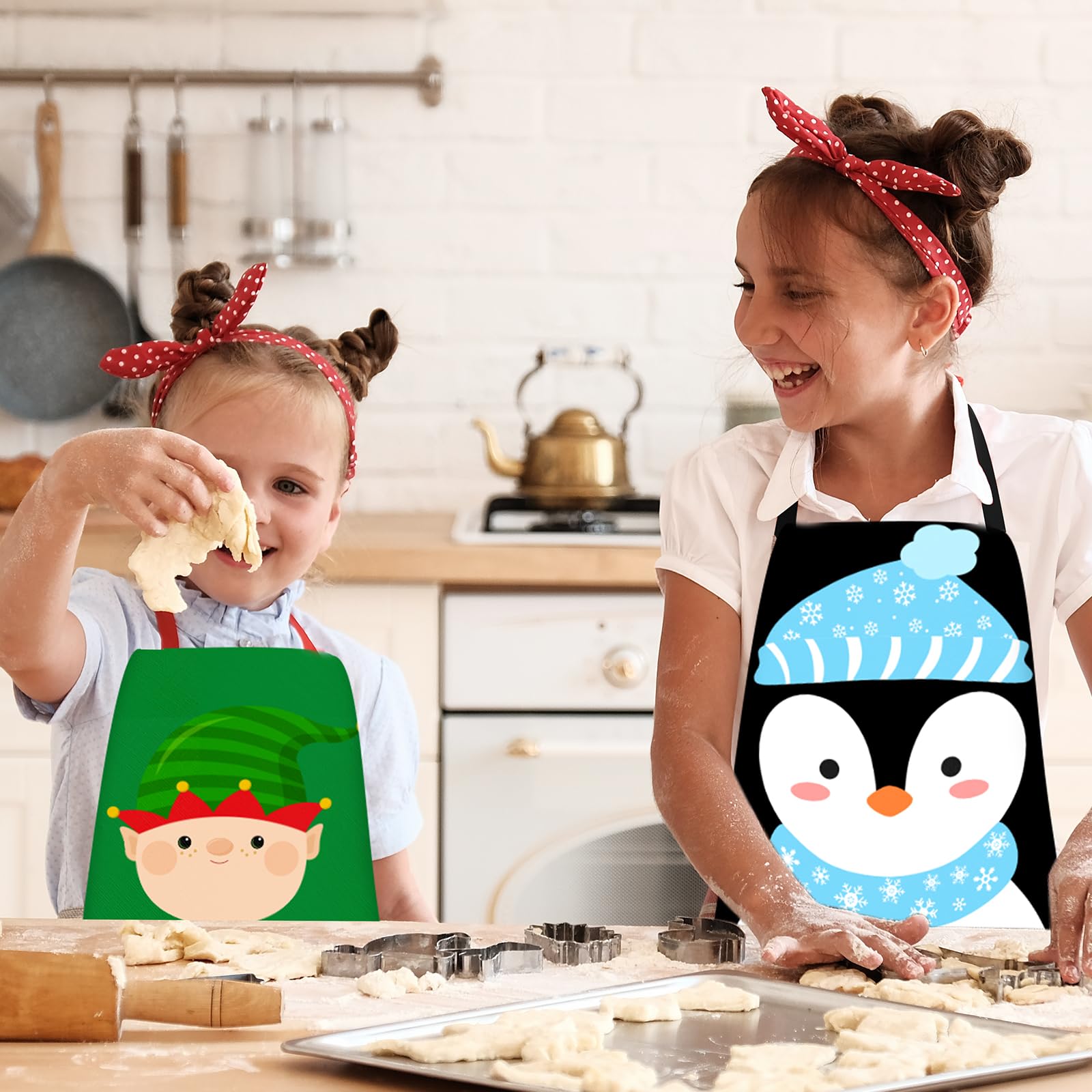 Delantal infantil Tkifoda para uso diario y fiestas, fácil de limpiar.
