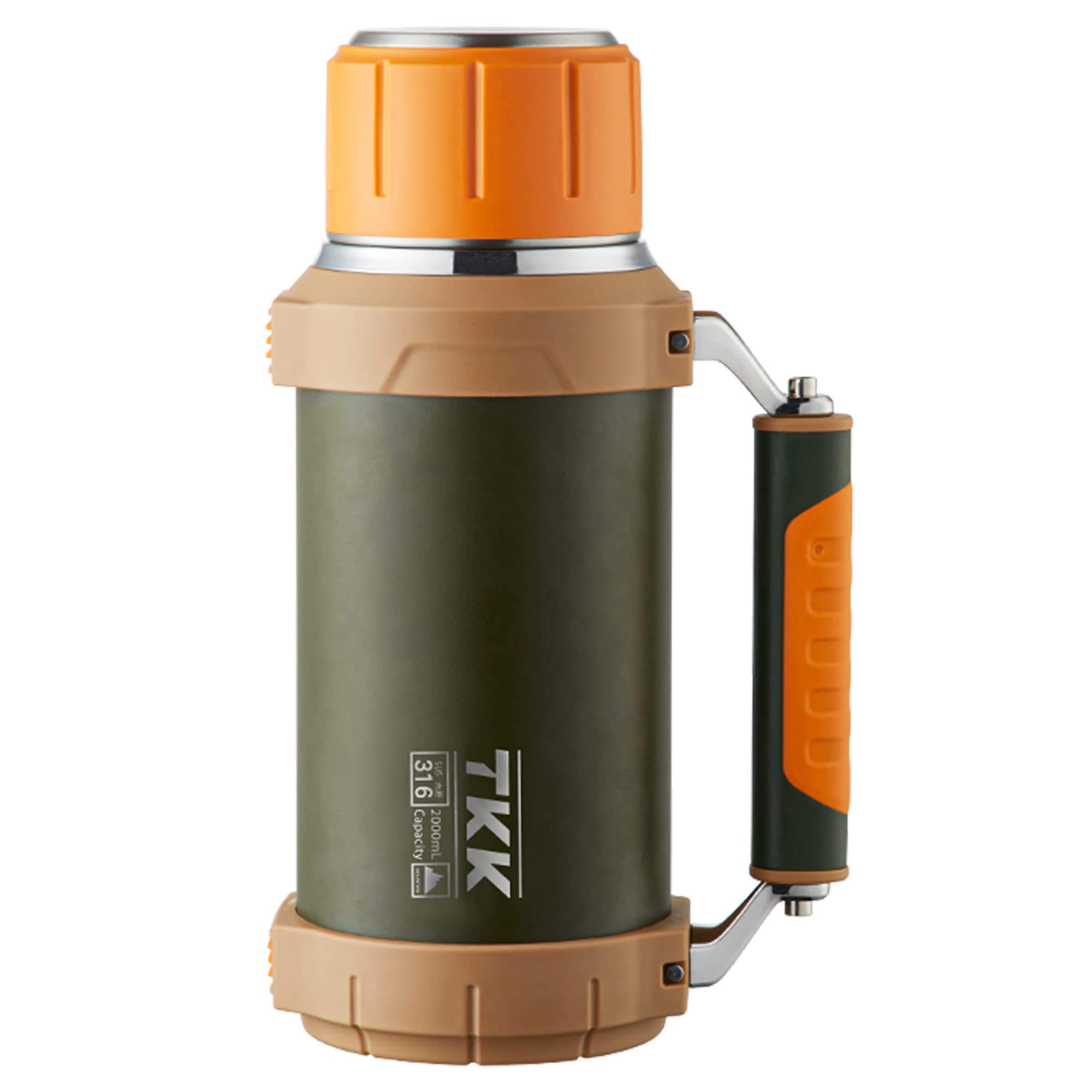 Botella TKK-termica grande con asa, fácil de transportar en camping