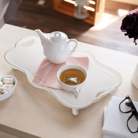 Tlence uso multifuncional para aperitivos o exhibición decorativa.