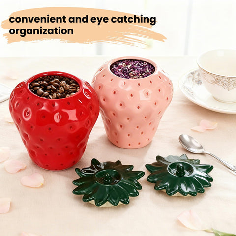 Decoracion cocina farmhouse Tlence con jarrones fresa